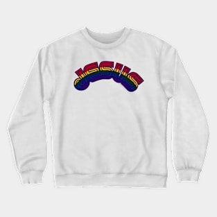 Jesus Colorful Text Crewneck Sweatshirt